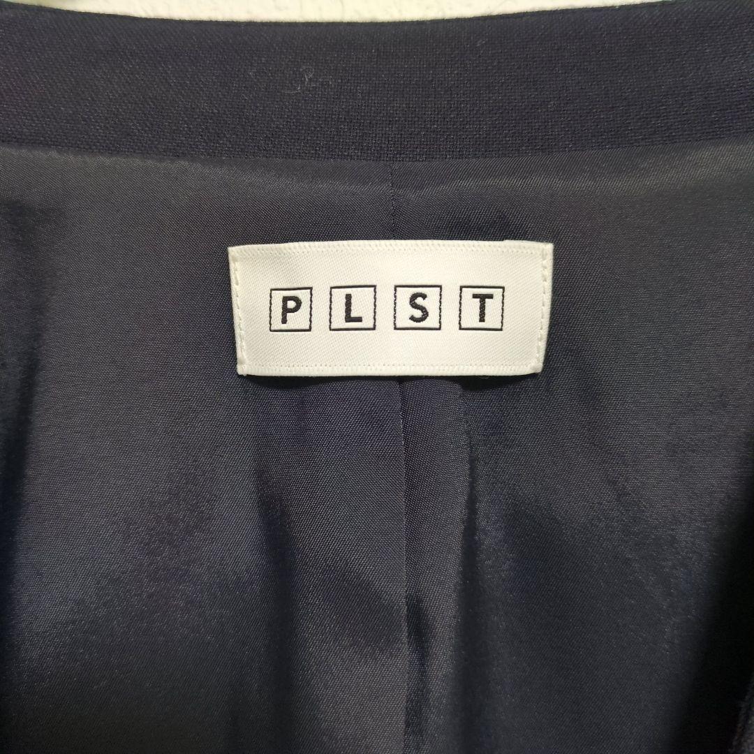《極美品》PLST プラステ カラーレスジャケット ネイビー L 入学式 卒業式