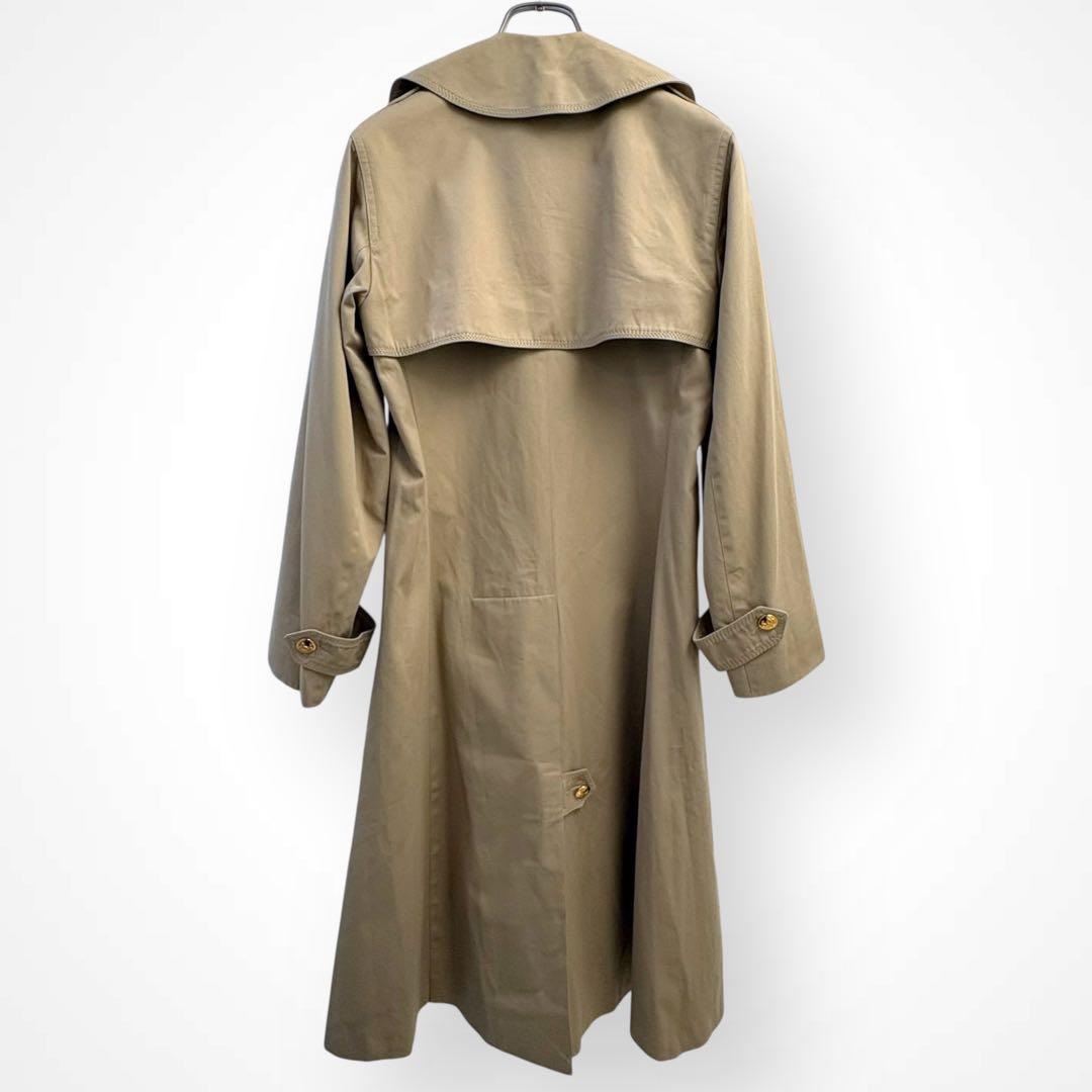激レア 80s OLD CELINE 馬車 金ボタン ベルト付 トレンチコート