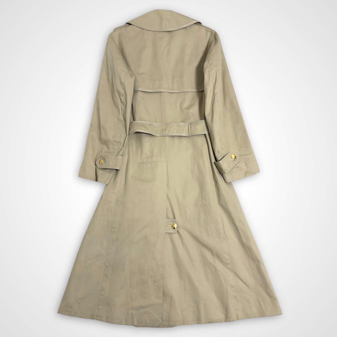 激レア 80s OLD CELINE 馬車 金ボタン ベルト付 トレンチコート