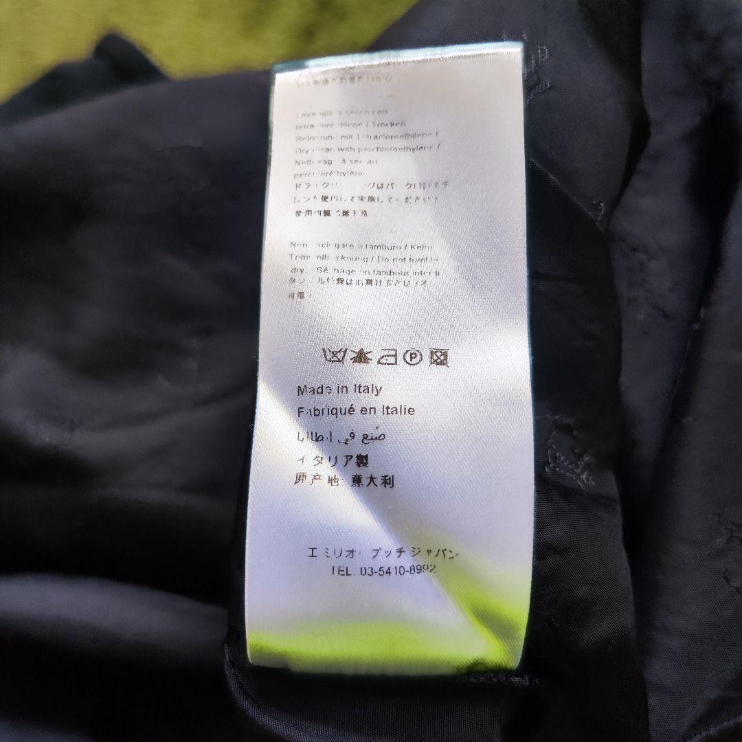 【未使用級】EMILIO PUCCI エミリオプッチリボンワンピース 黒黄 XS
