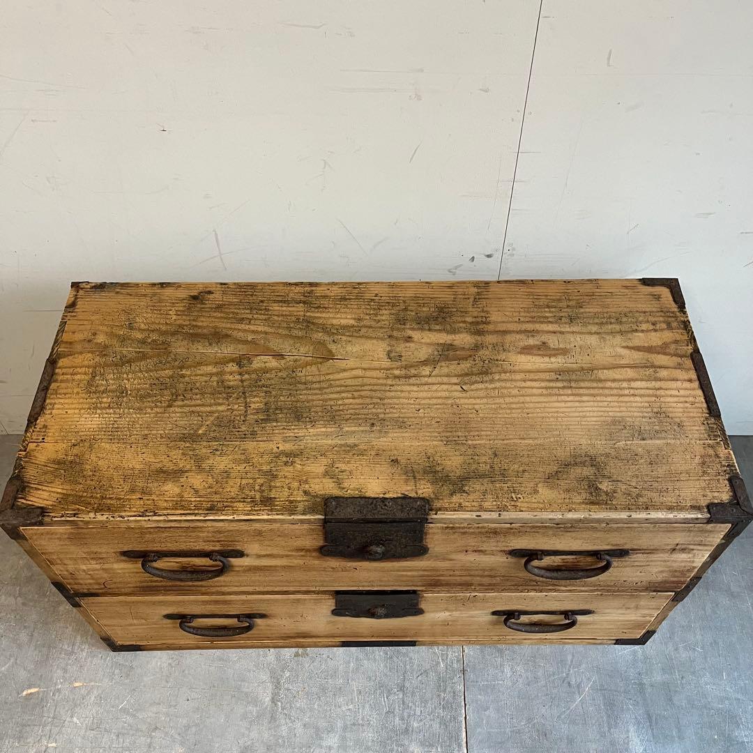 アンティーク チェスト 箪笥 テレビ台 無垢材 昭和レトロ ローボード