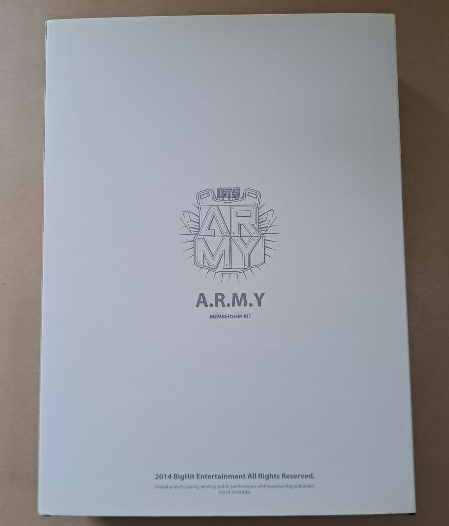 防弾少年団 BTS ARMY MEMBERSHIP KIT 1期
