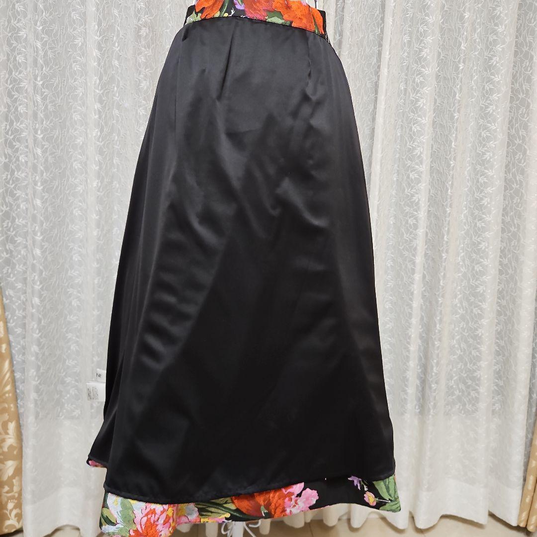JENNE ジェンヌ ヴィンテージ風フラワーフレアスカート M 花柄 完売品
