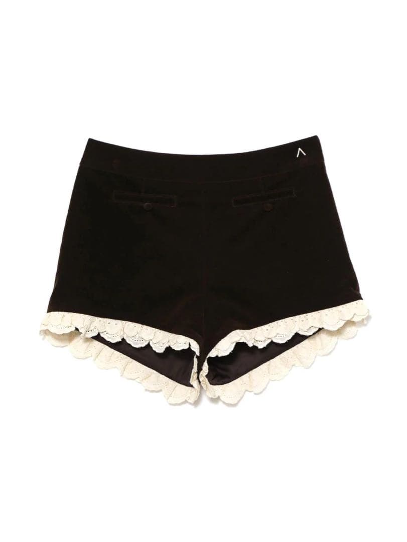 パンツ andmary Velour mini pants brown (S)