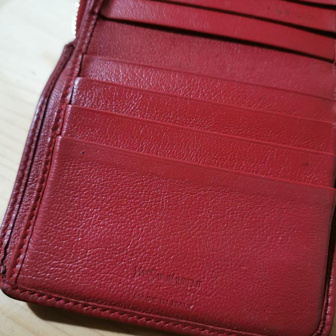 YSL レザー 二つ折り財布