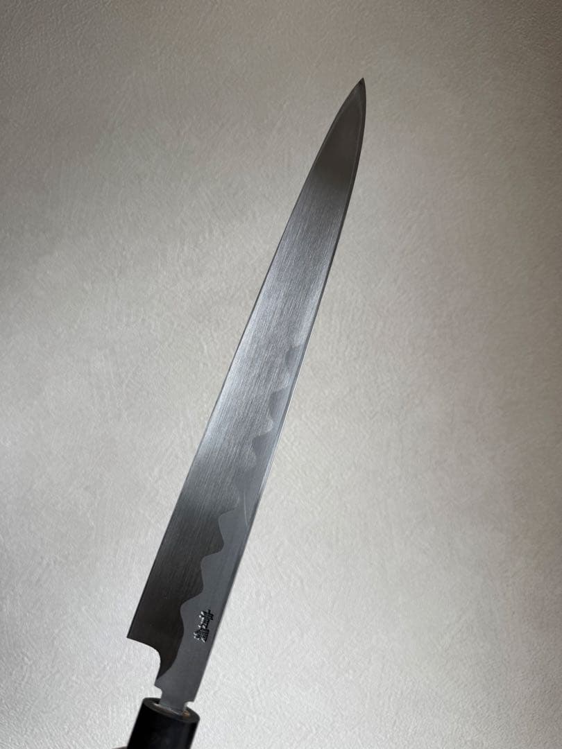 正本総本店　柳刃包丁　青鋼　刃渡り　300mm 天然砥石研ぎました