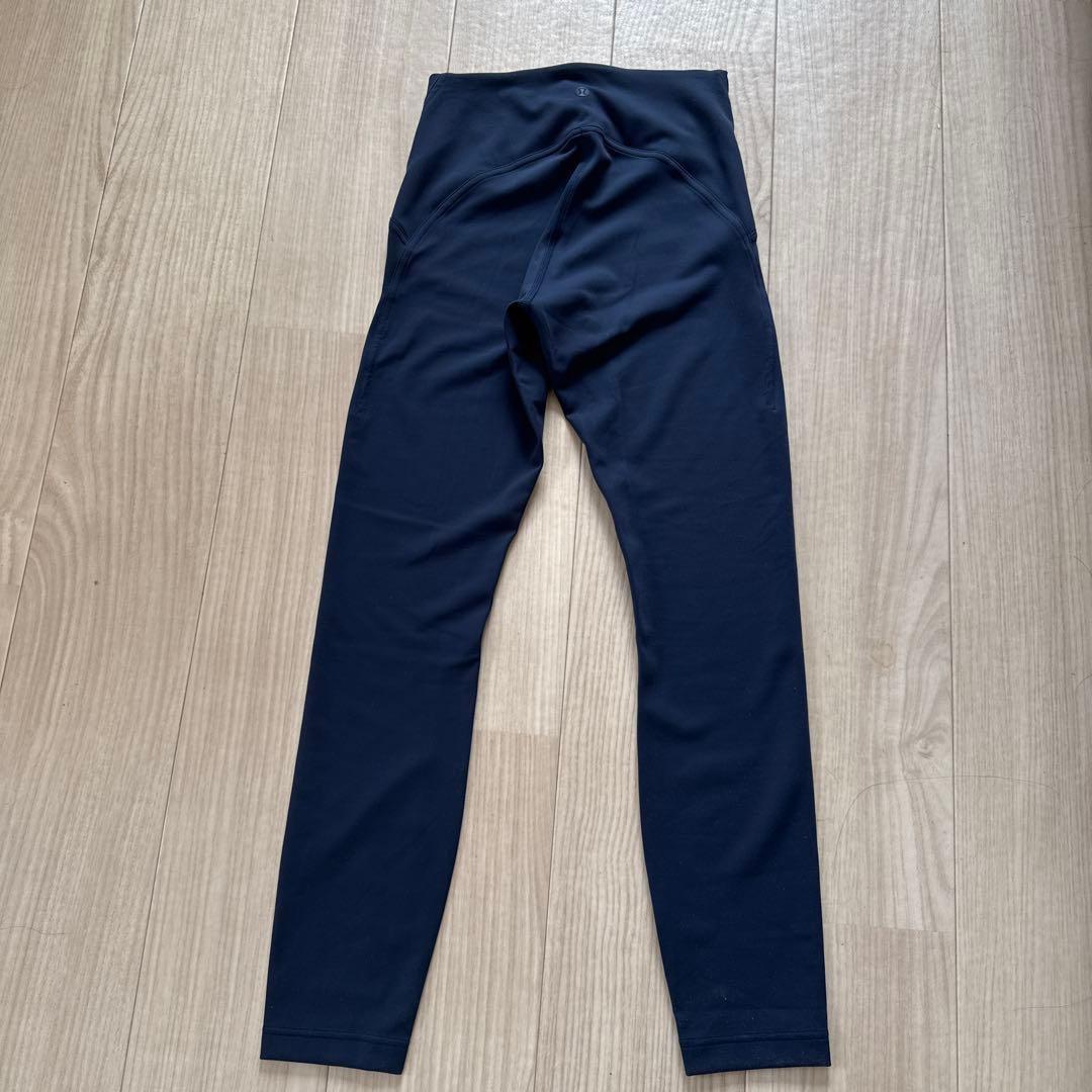 ルルレモン　レギンス　紺　ネイビー　4 lululemon 25 フルレングス