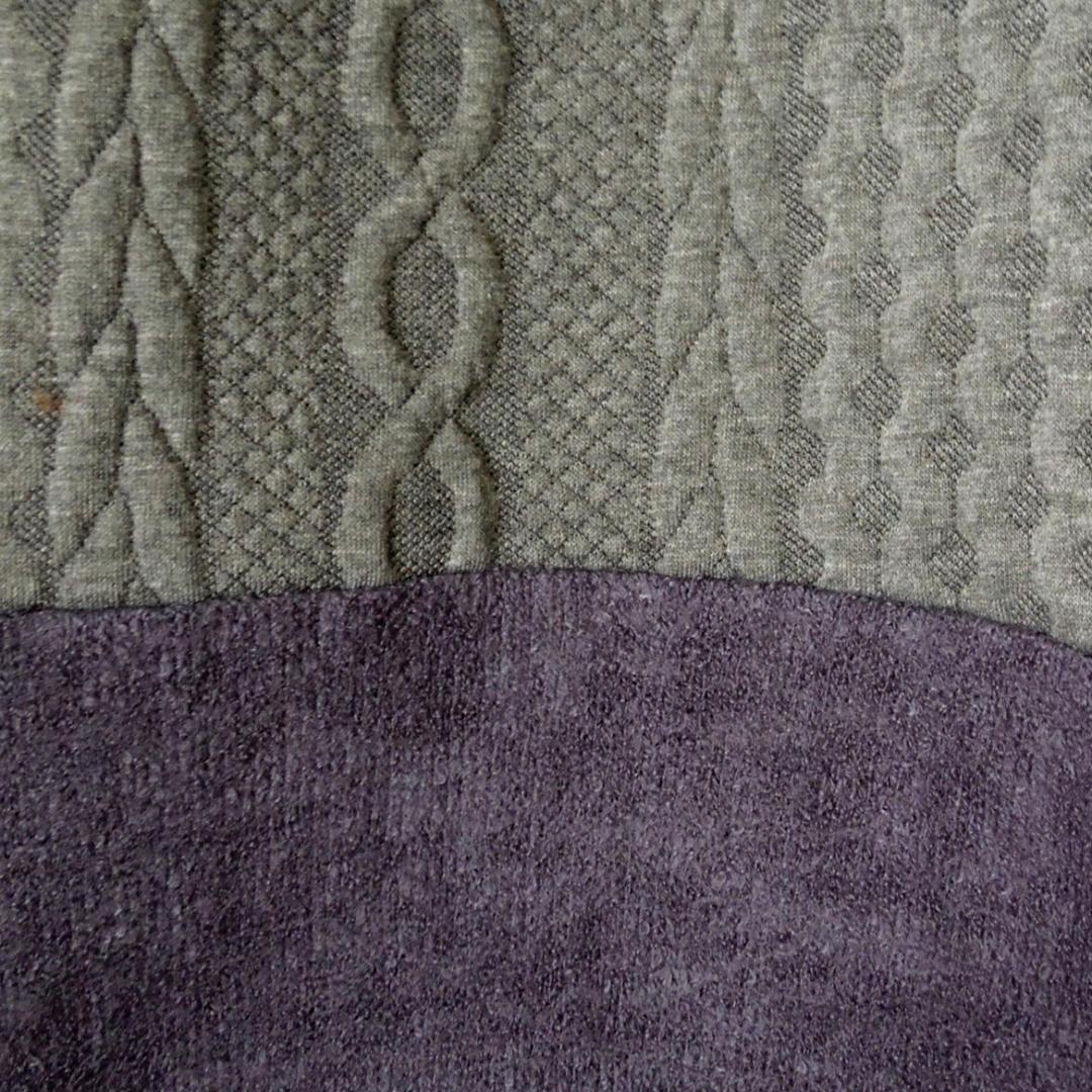 【SALE】ふわふわパッチワークスカート●グレー