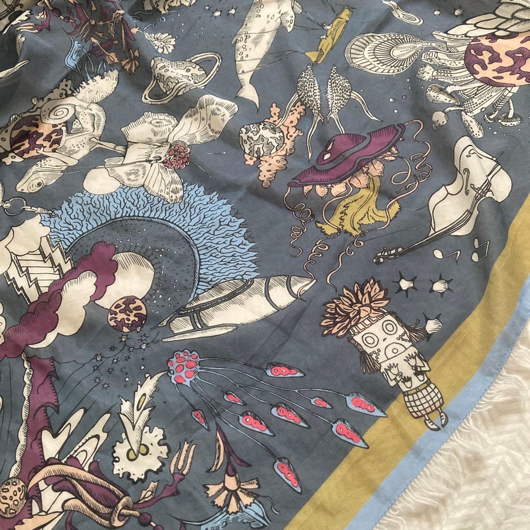 DOROTHEE SCHUMACHER コットンシルクスカーフ 大判