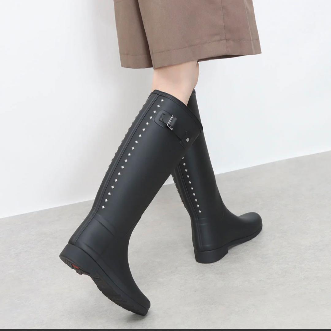 HUNTERリファインドトールスタッズバックブーツUK6/EU39