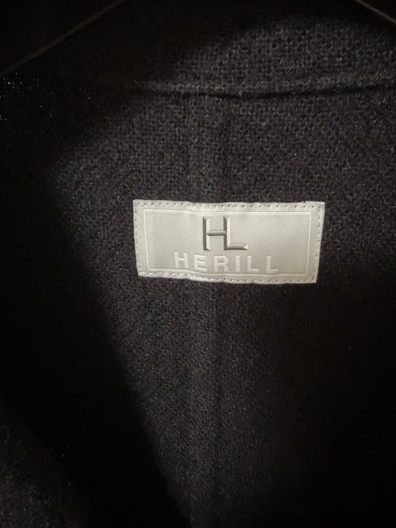 25aw HERILL リジッドカシミヤジャケット サイズ1 黒