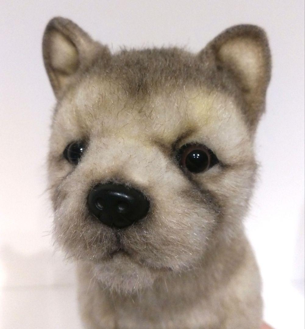 HANSA ハンサ リアル ぬいぐるみ 仔オオカミ 狼 オオカミ 仔 子