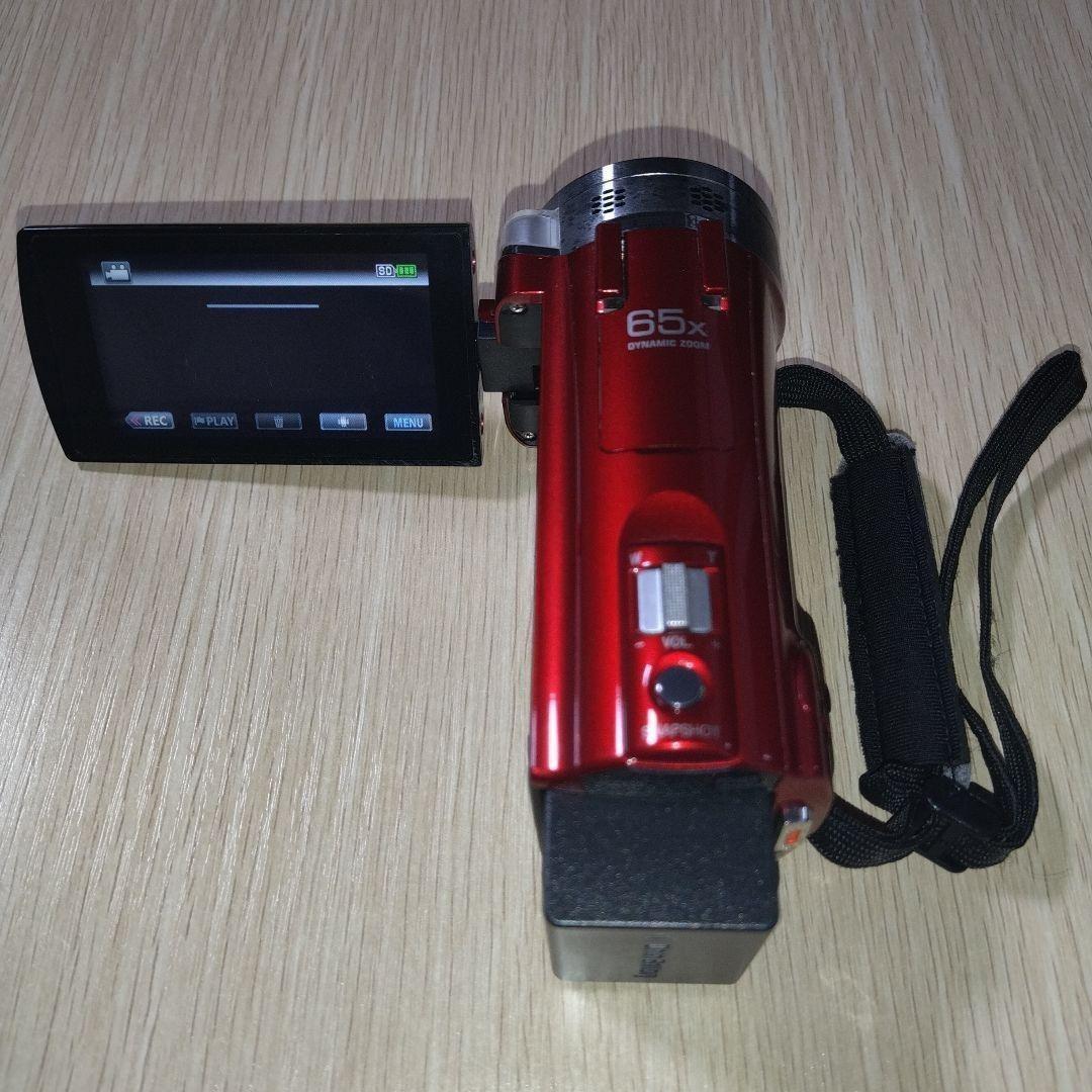 オ*ル様 三脚取付用ネジ穴付近ひび割れあり JVC ビデオカメラ エブリオ GZ