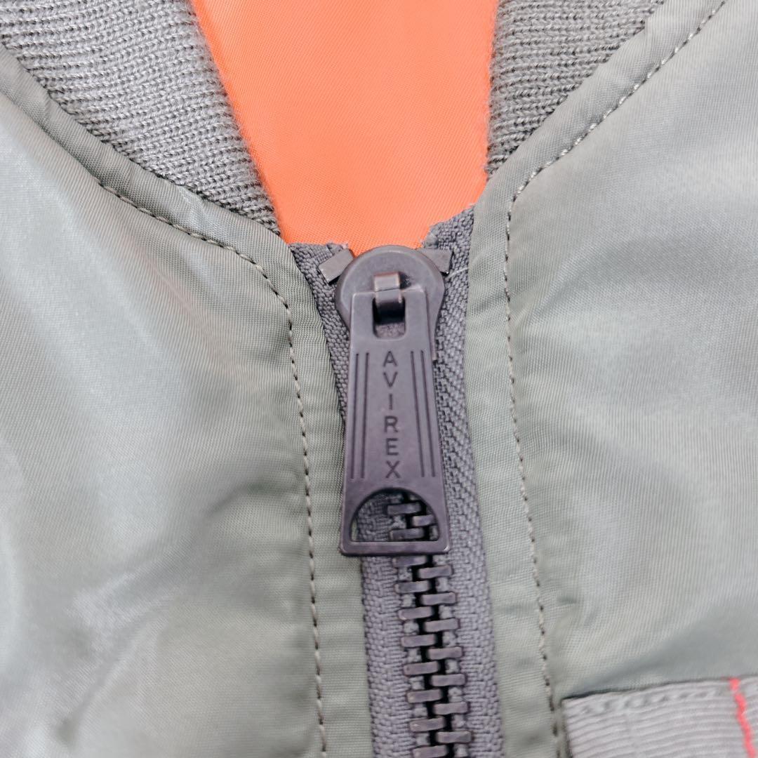 AVIREX MA-1 トップガン ワッペン M 美品　セージグリーン　カーキ