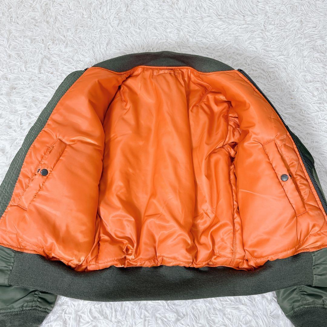 AVIREX MA-1 トップガン ワッペン M 美品　セージグリーン　カーキ