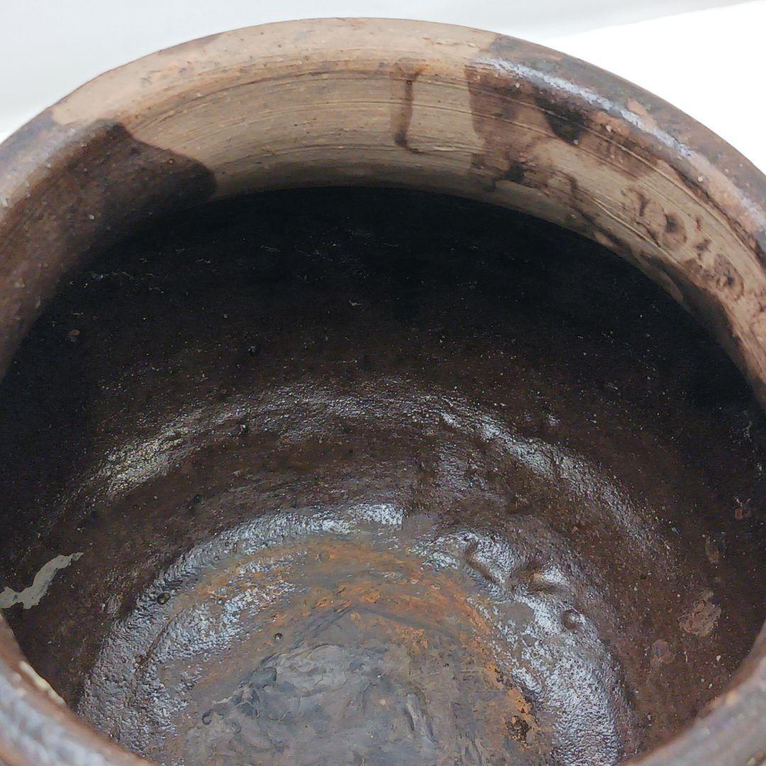 Y2227-1 時代物 唐津？ 水指 高さ15㎝ 時代合わせ箱付き　た
