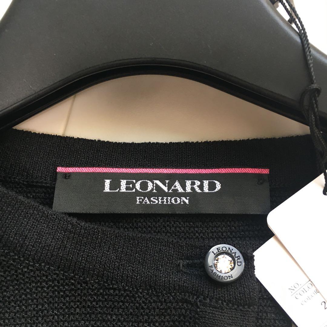 新作美品　LEONARD レオナール　美しい刺繍　タグ付　カーディガン　40