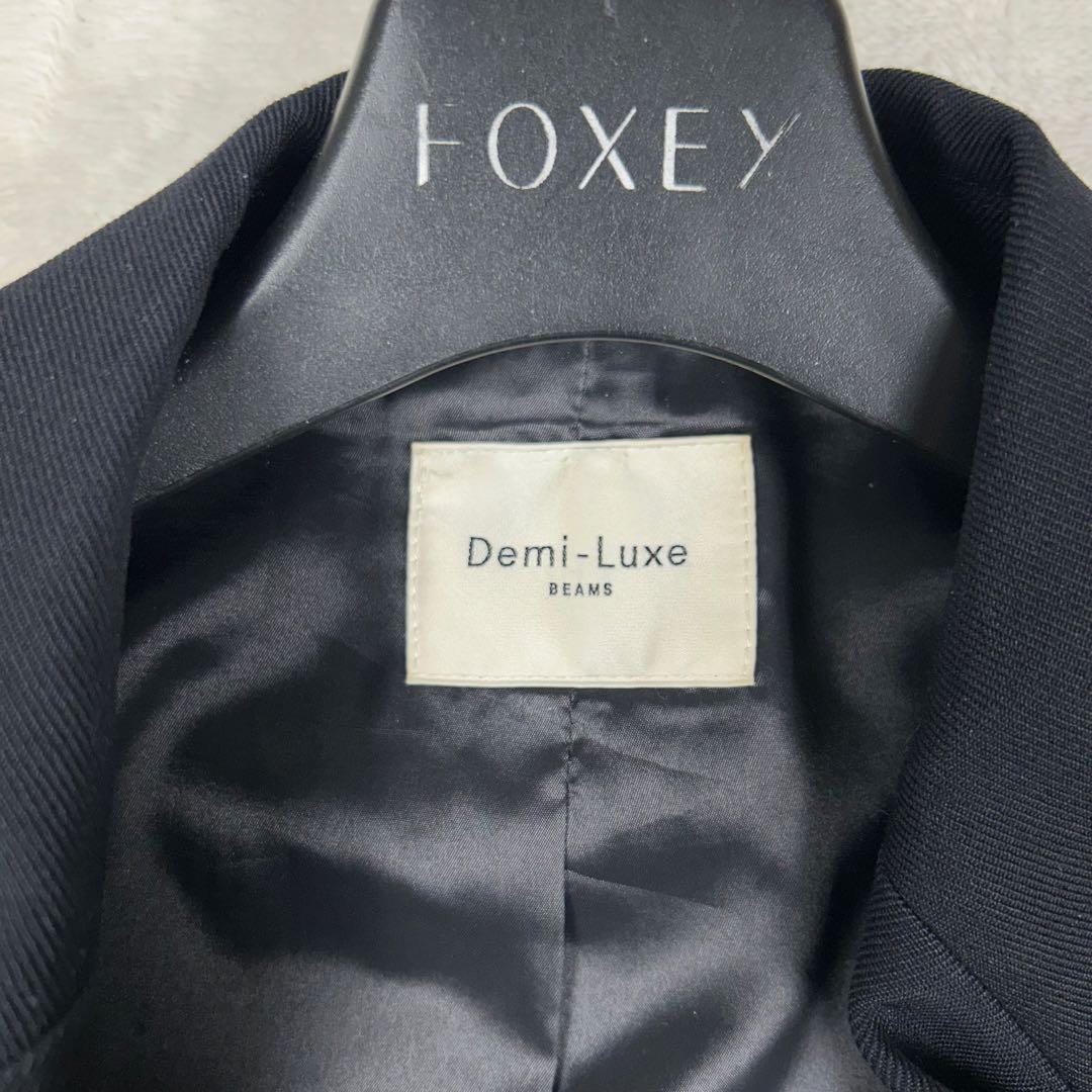 Demi-Luxe BEAMS♡ドライギャバジン ダブルジャケット ネイビー M