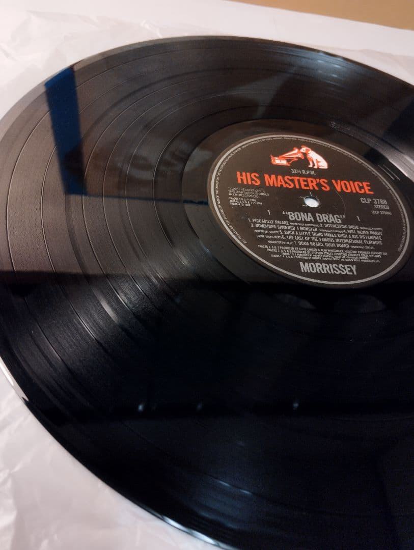 MORRISSEY BONA DRAG UK盤アナログレコード