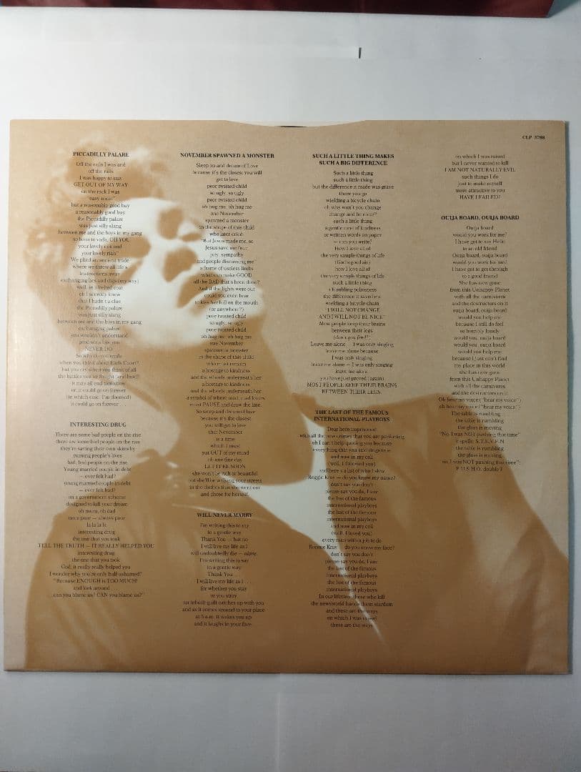 MORRISSEY BONA DRAG UK盤アナログレコード