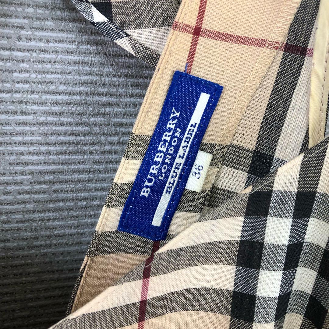 BURBERRY ホルターネック ノバチェック ワンピース 38 ベージュ