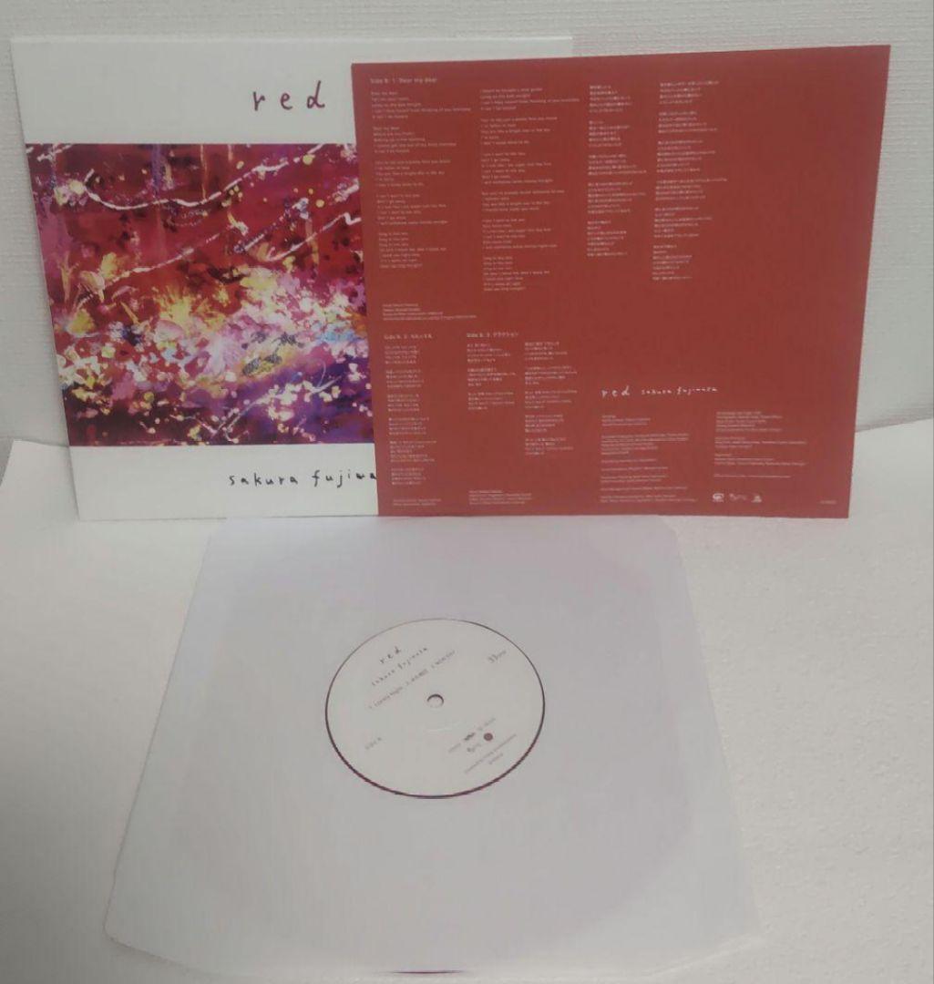 藤原さくら　sakura fujiwara　red　green　レコード　２枚