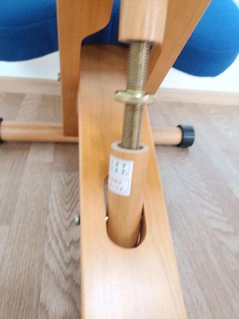 着画有　バランスチェア　プロポーションチェア　姿勢矯正　学習椅子デスクチェア　青