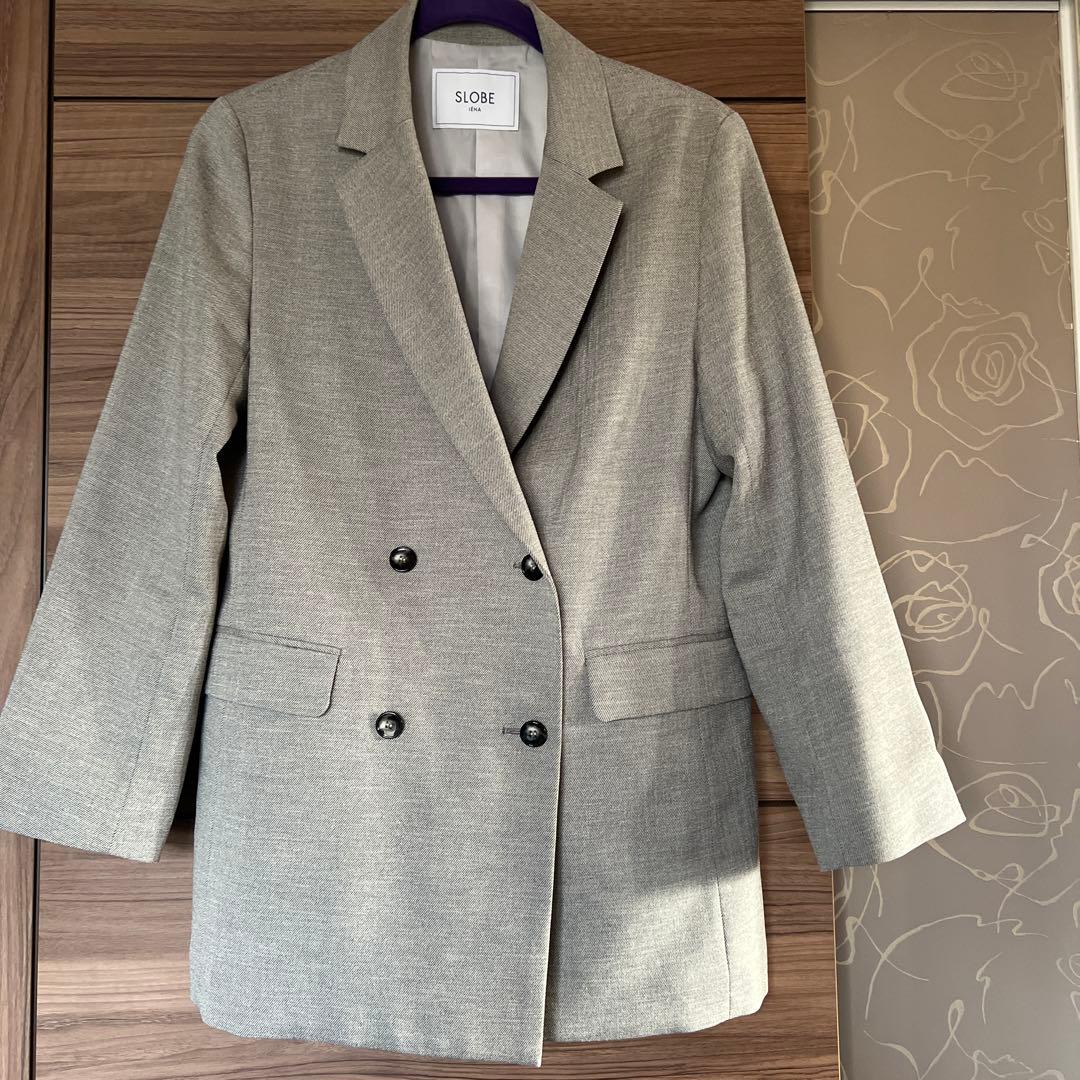 お値下げ‼️完売品　SLOBE IENAウォッシャブルツイルダブルジャケット　38