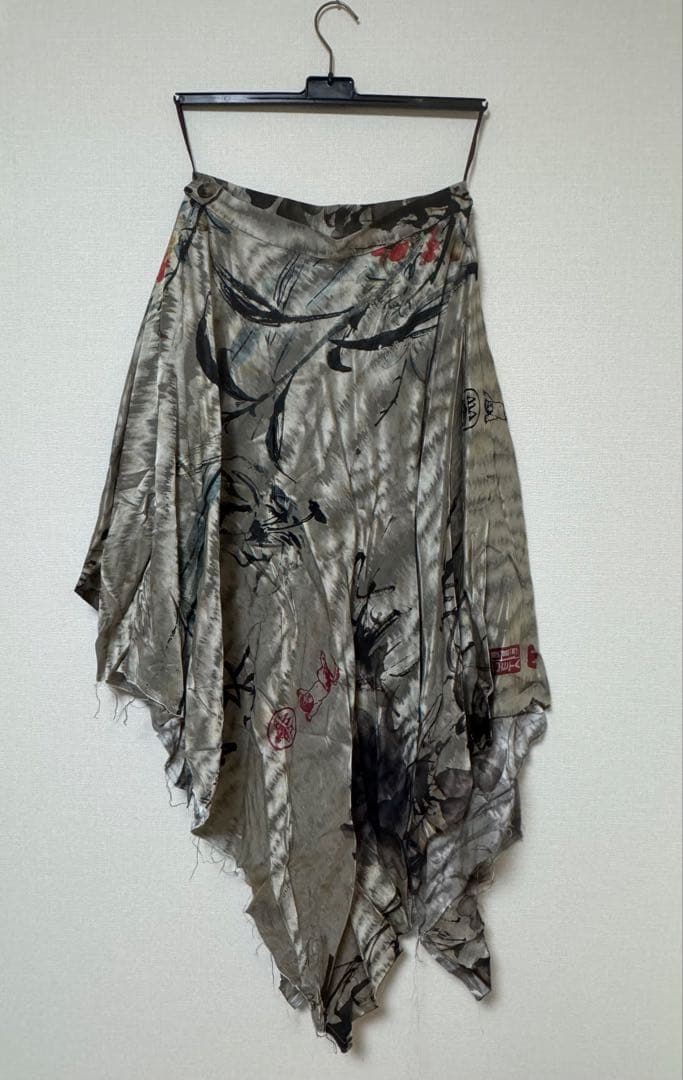 vivienne westwood 緑色経済アシメスカート