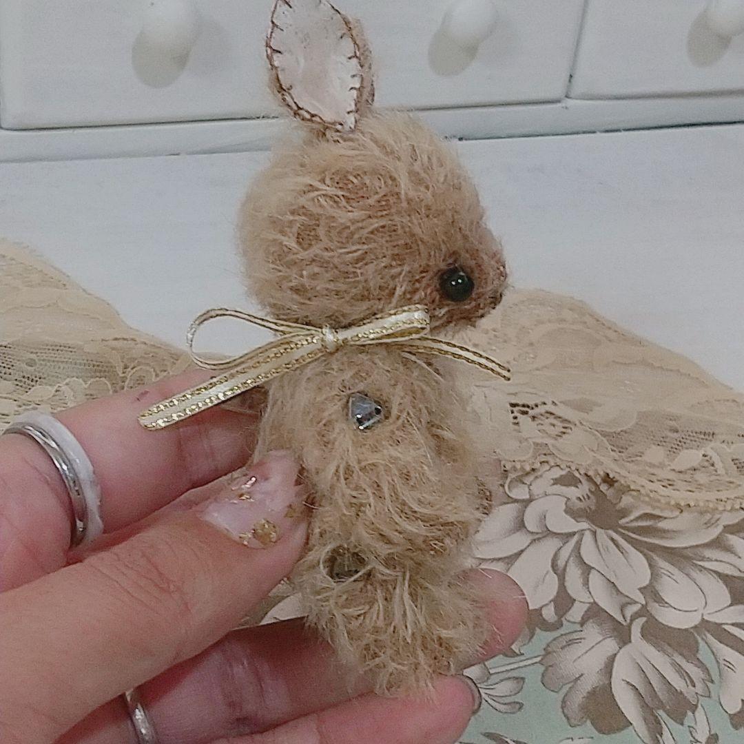 テディベア 小さな ウサギ アーティストベア 玩具 ぬいぐるみ