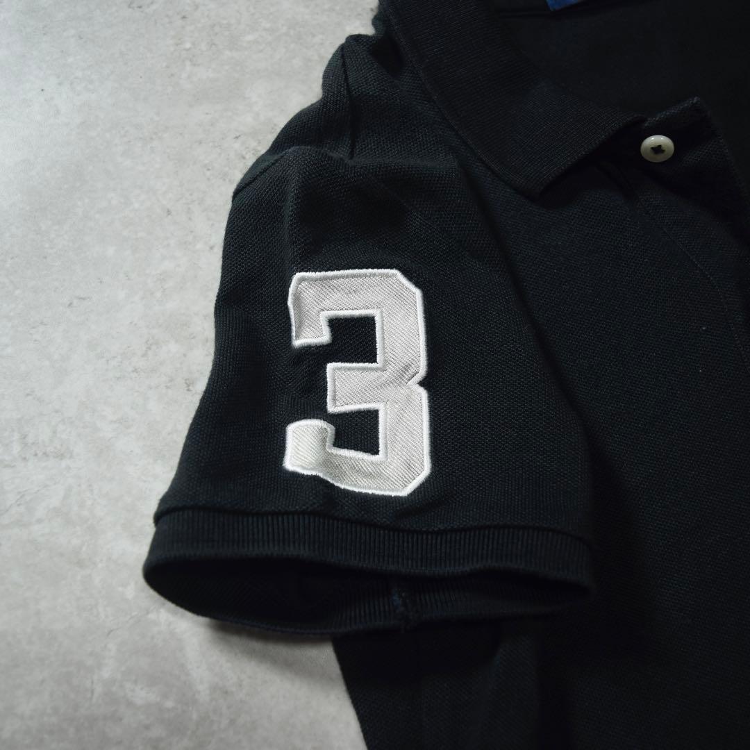POLO RALPH LAUREN ビッグポニー ポロシャツ ブラック シルバー
