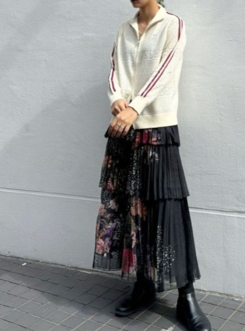 Ameri♡UND DARIA TIERED PLEATS SKIRT М