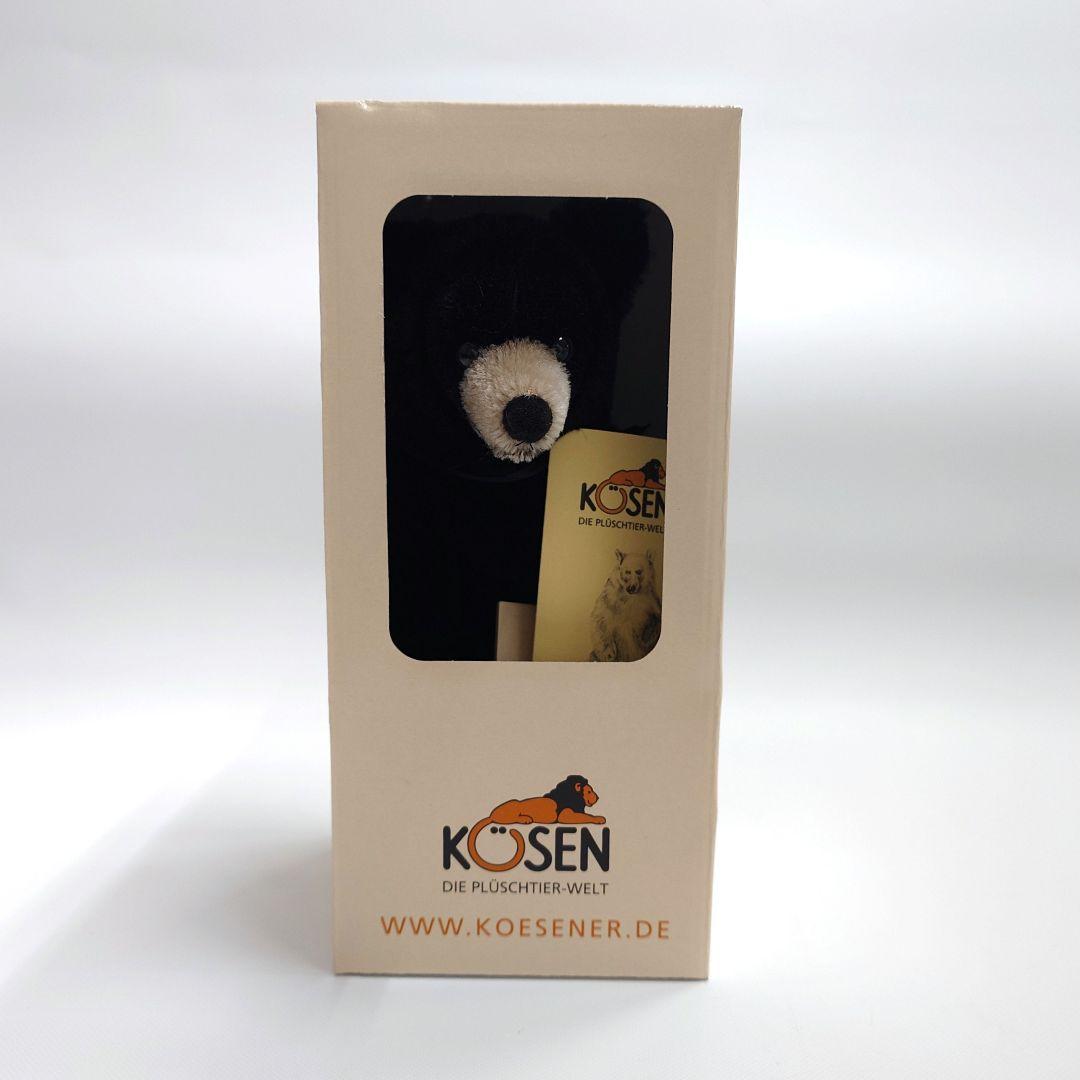 【Koesen】限定版 モヘアブラックベア ぬいぐるみ
