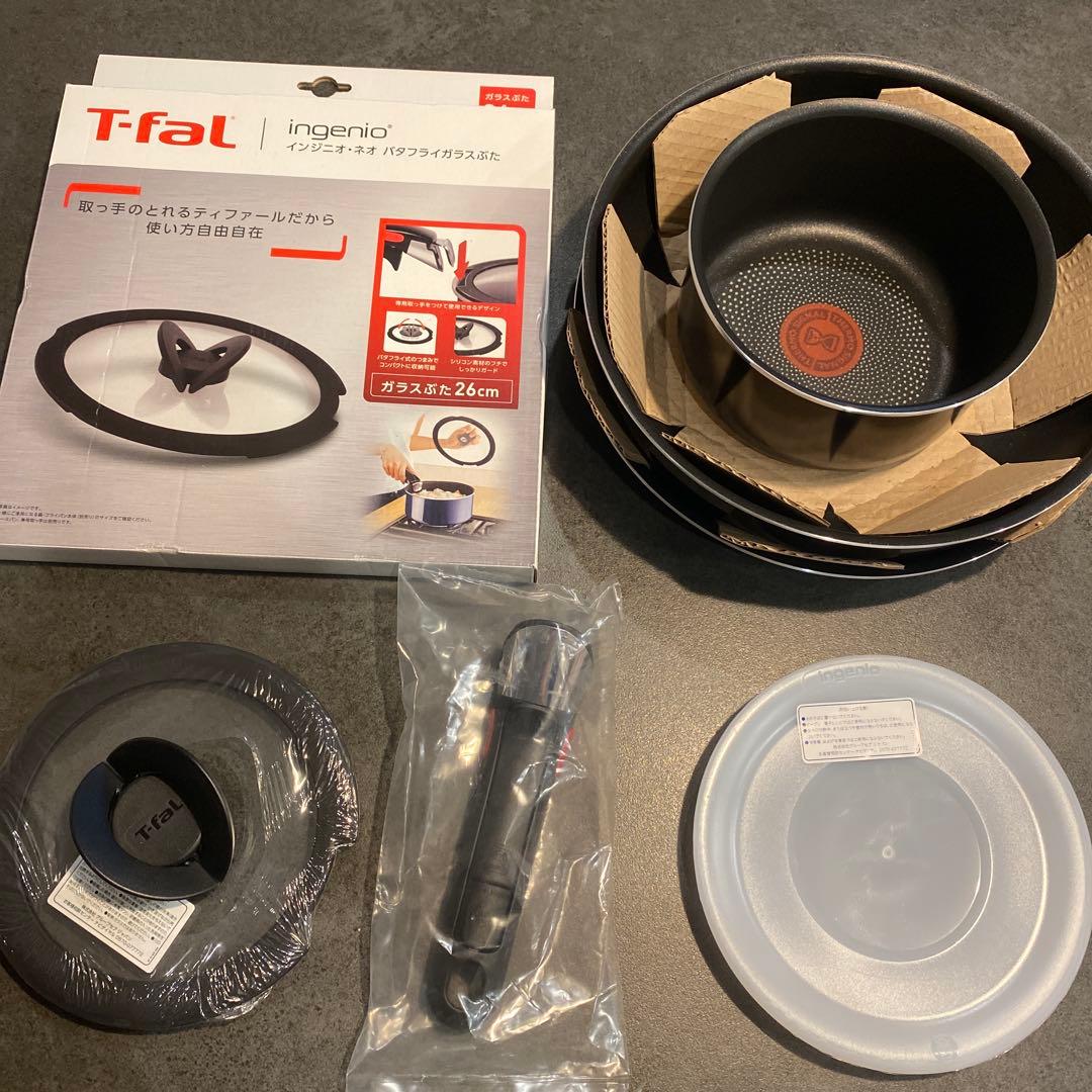 新品 T-faL 取っ手のとれるフライパン・鍋セット 7点 ガス火対応