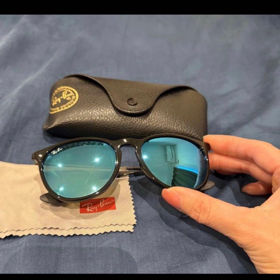 RayBan サングラス ブルー 美品 ケース付