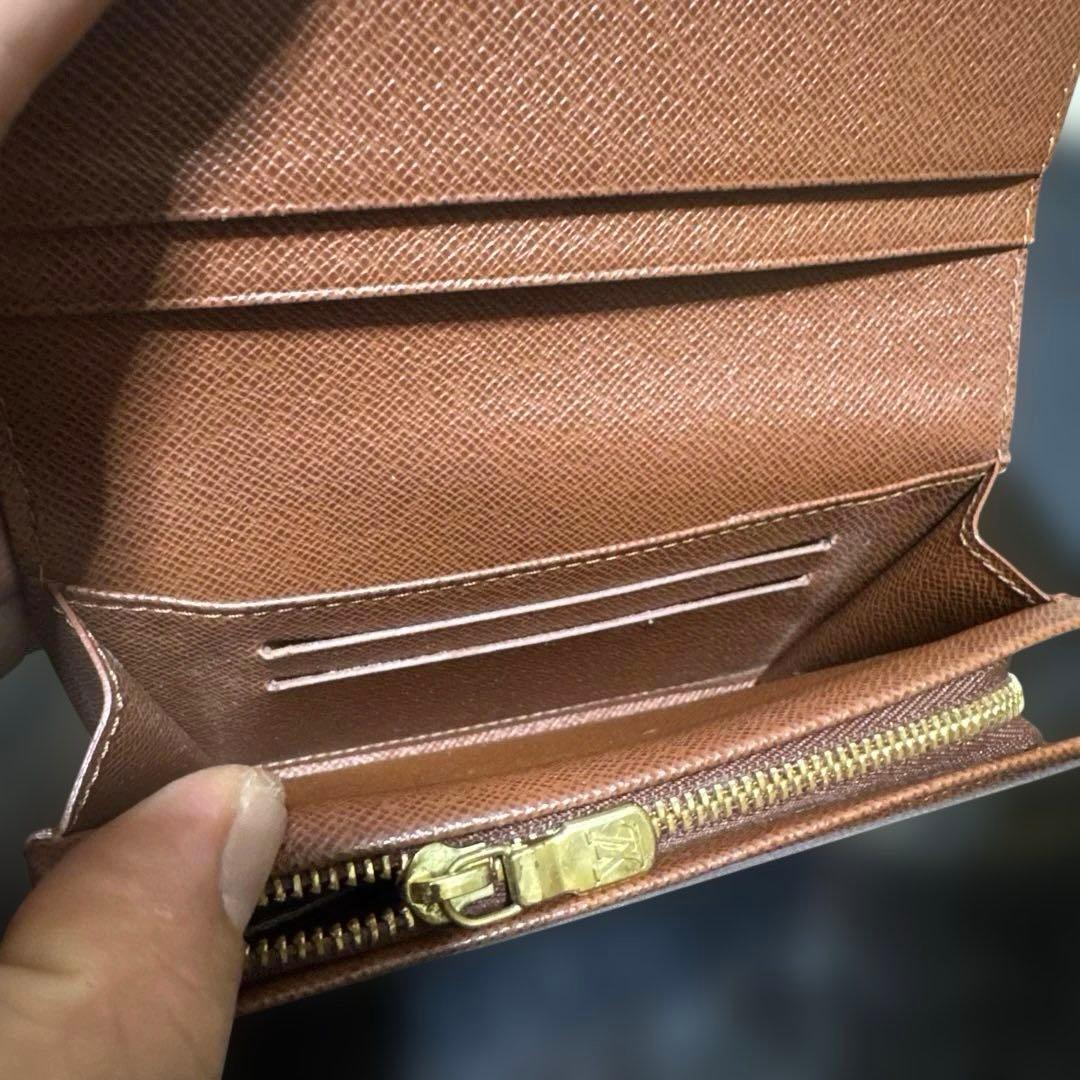 ⑩☆美品/後期型・カードポケットあり ☆ モノグラム♪Ｌ字型ファスナー財布
