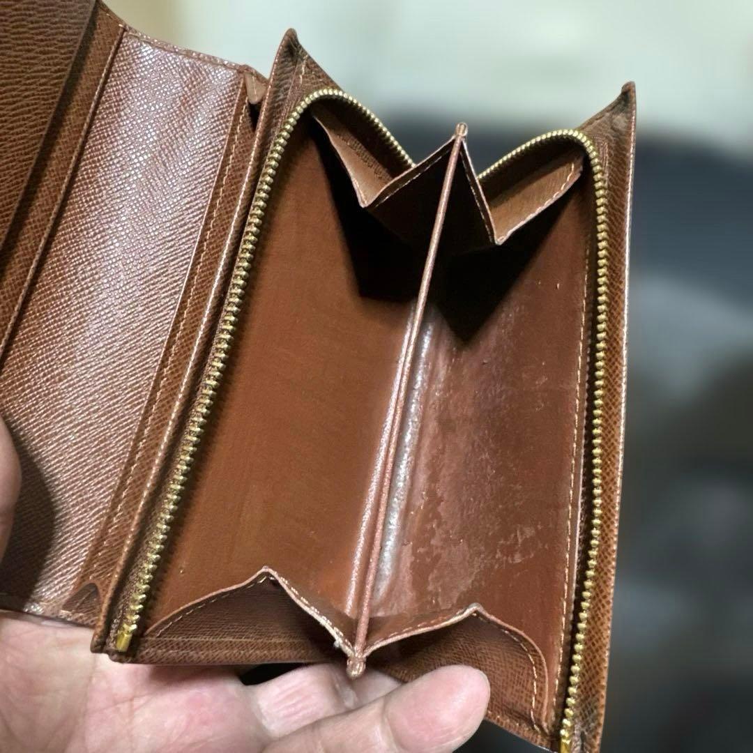 ⑩☆美品/後期型・カードポケットあり ☆ モノグラム♪Ｌ字型ファスナー財布