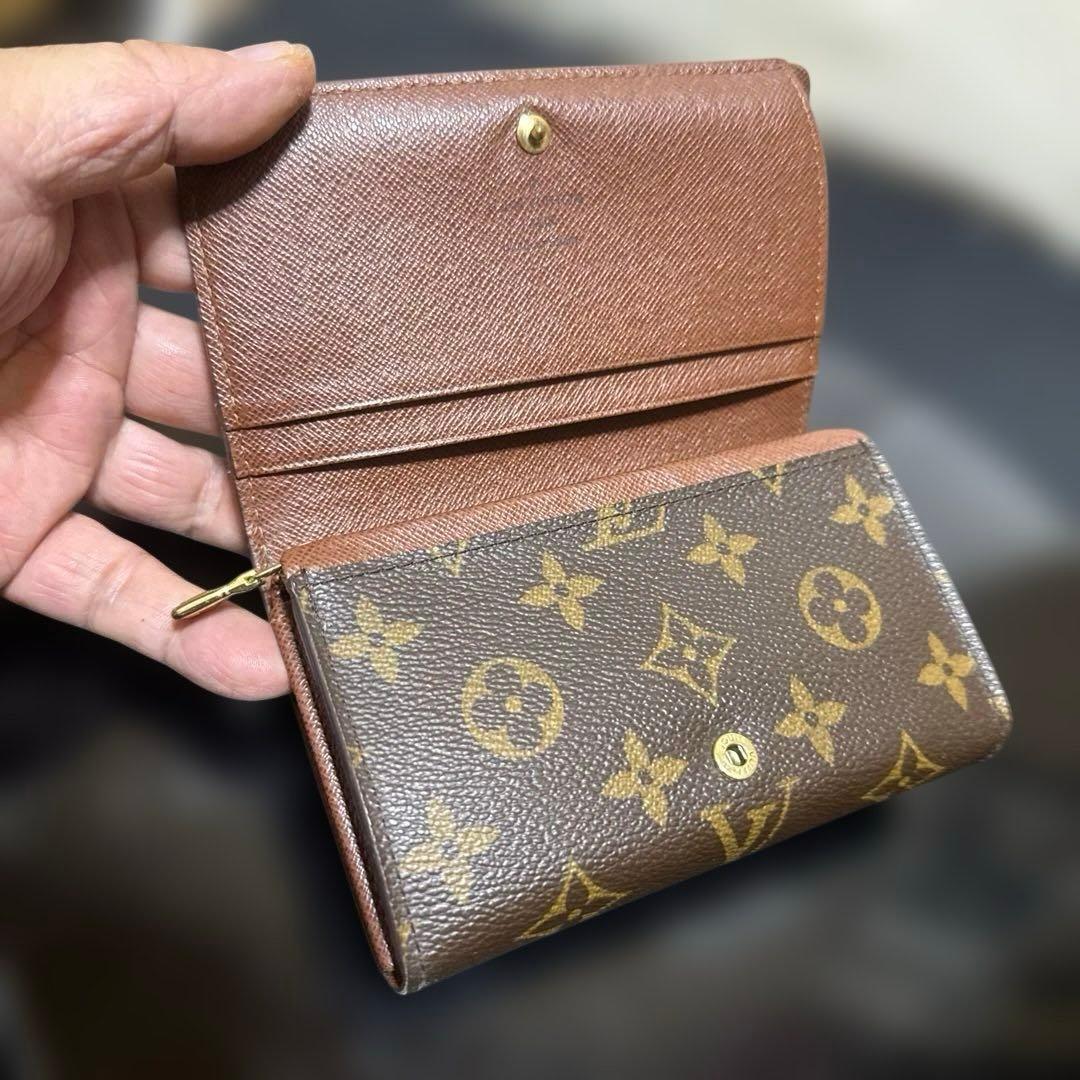 ⑩☆美品/後期型・カードポケットあり ☆ モノグラム♪Ｌ字型ファスナー財布