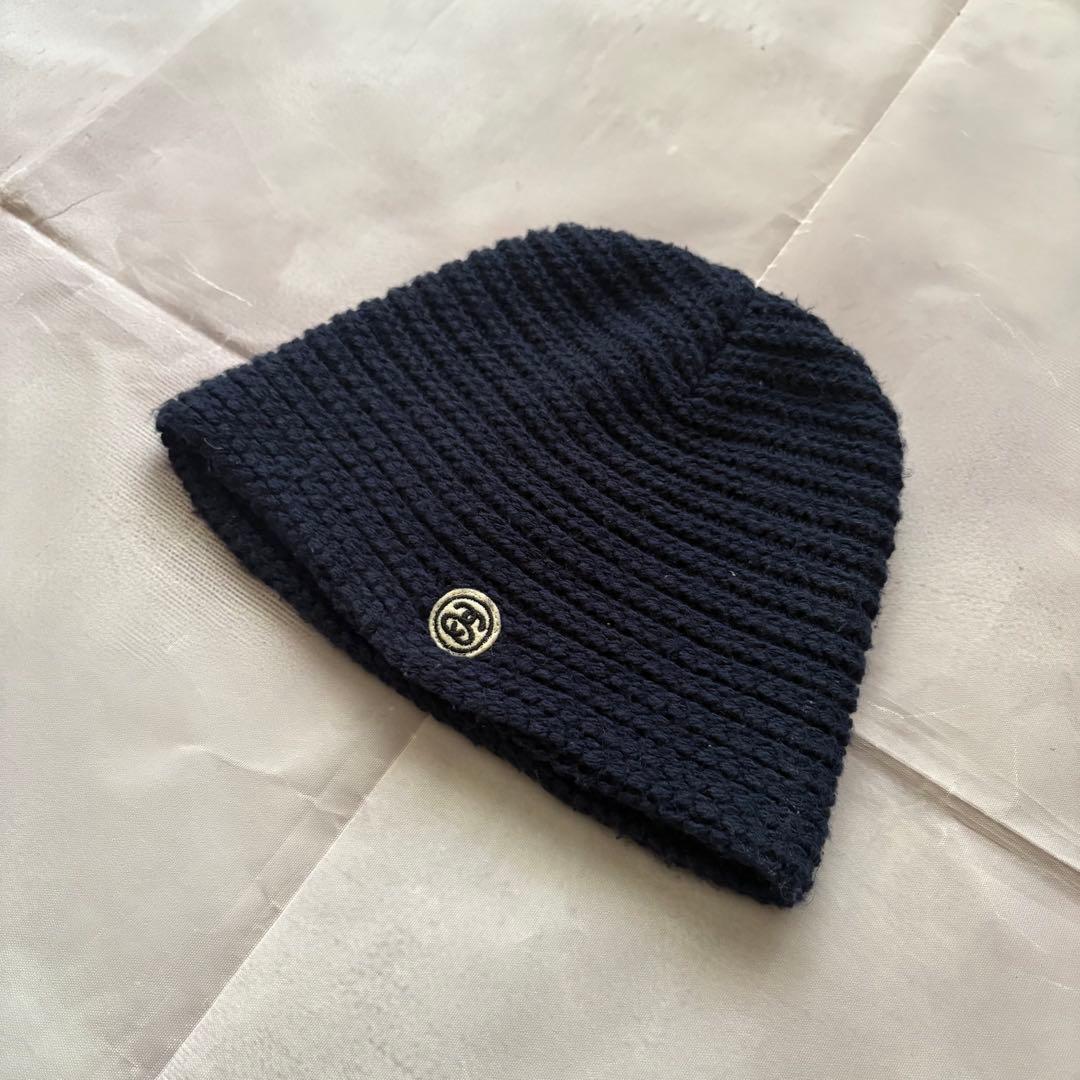y2k old STUSSY beanie knit USA製 hat 90s