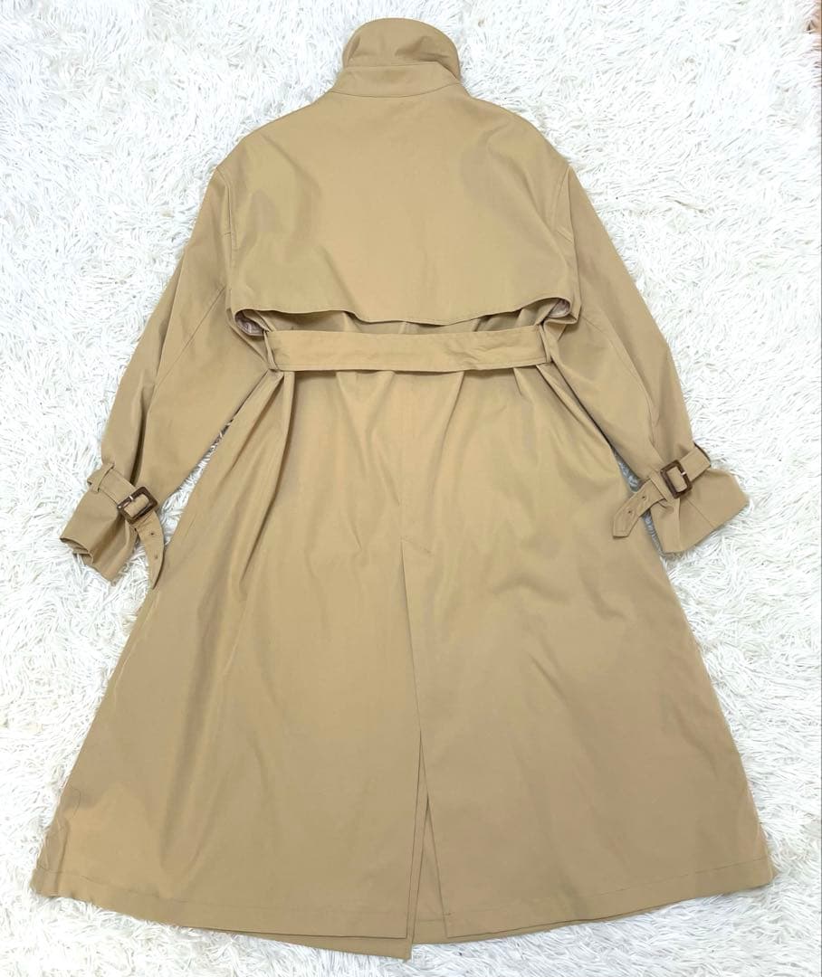 美品★スローブイエナ コットンライクウオッシャブルトレンチコート 36 ベージュ