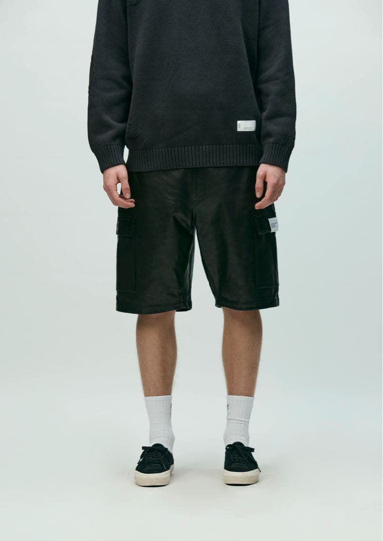 パンツ NEIGHBORHOOD LEATHER CARGO SHORT PANTS