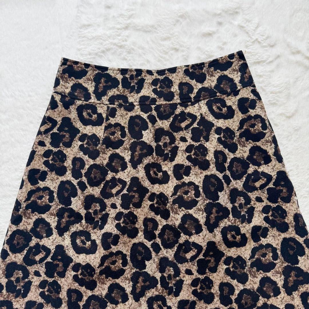 【美品】NOBLEノーブル　Le Tinte レオパードフレアスカート 22AW