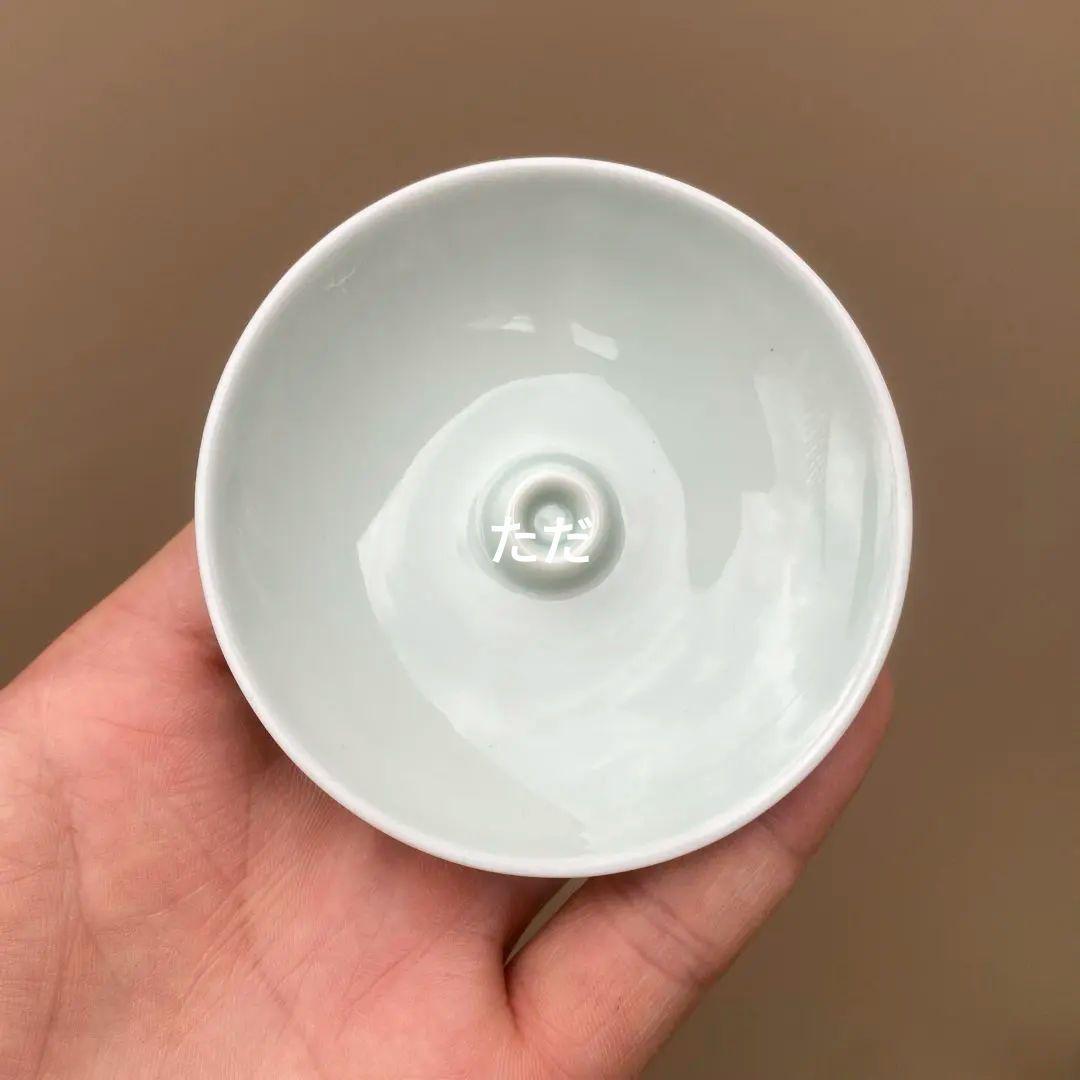 中国茶器 青花福字三才蓋碗 湯飲み 煎茶器 茶道具 新品未使用