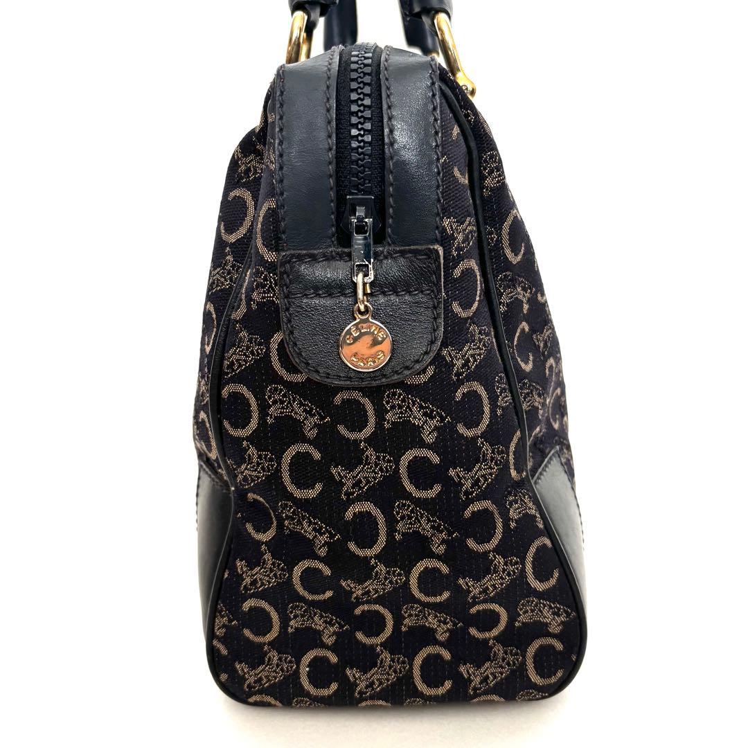 [美品] CELINE セリーヌ　Cサルキー馬車エンブレム　ミニボストン