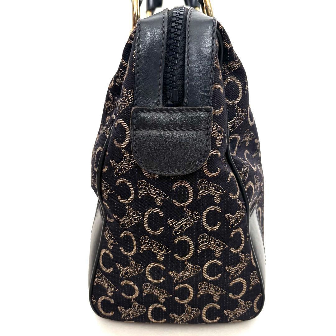[美品] CELINE セリーヌ　Cサルキー馬車エンブレム　ミニボストン