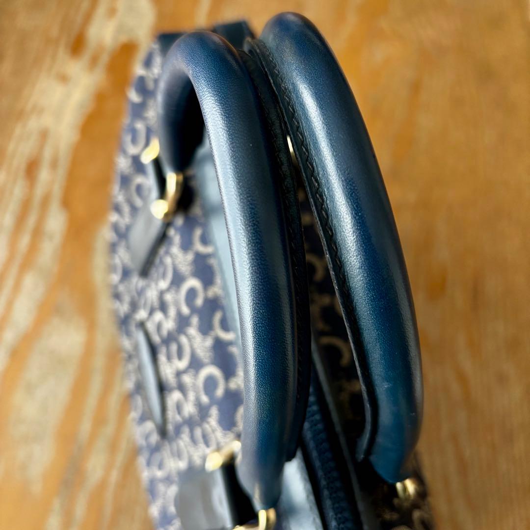 [美品] CELINE セリーヌ　Cサルキー馬車エンブレム　ミニボストン