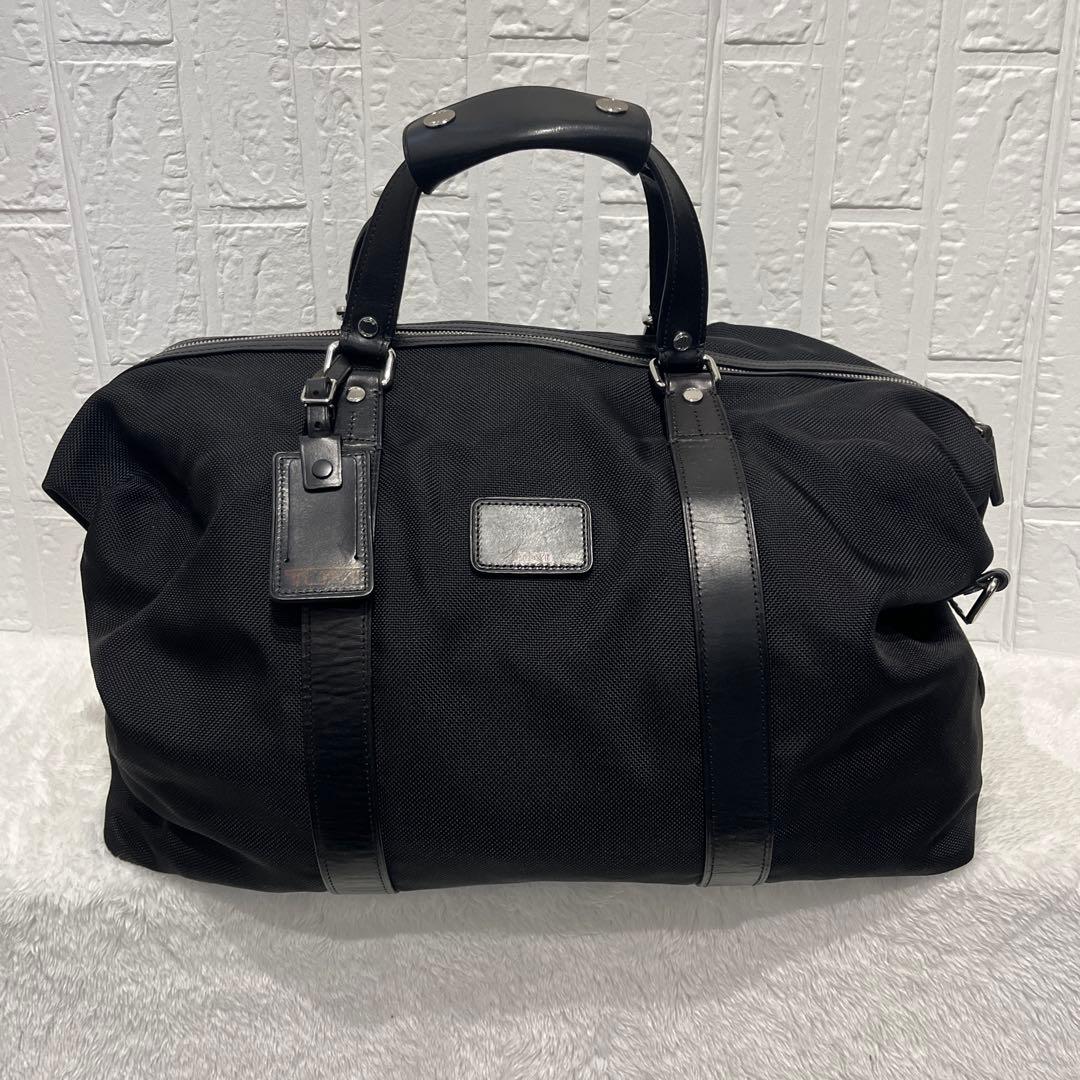 【希少】TUMI トゥミ　2WAY ボストンバッグ 牛革　ブラック