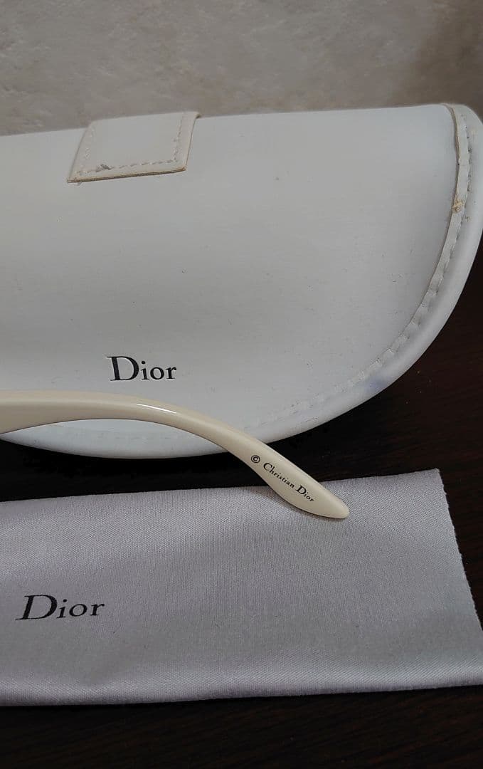 美品 Dior ディオール GLOSSY1 グロッシー 白 ホワイト サングラス