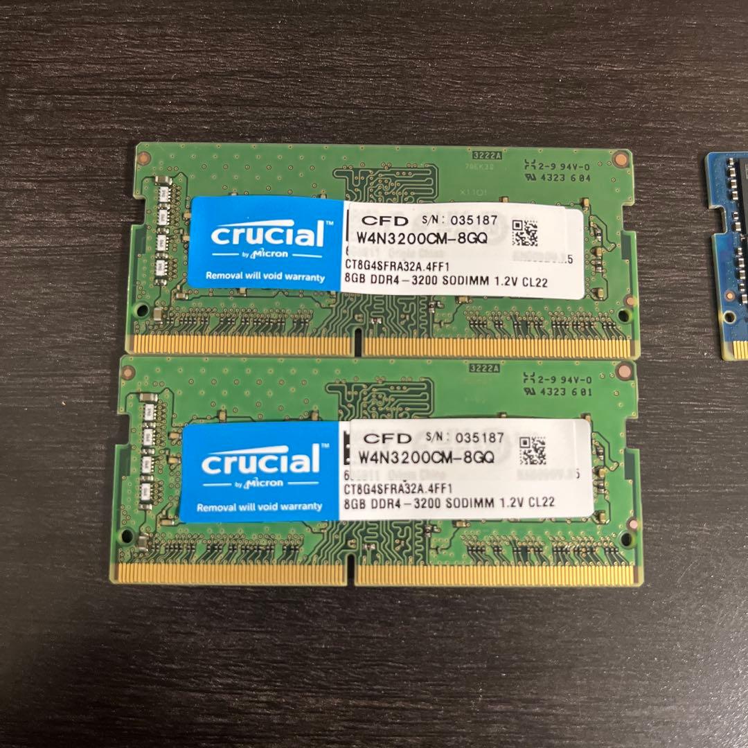 DDR4 16GB(8GB×2) crucial