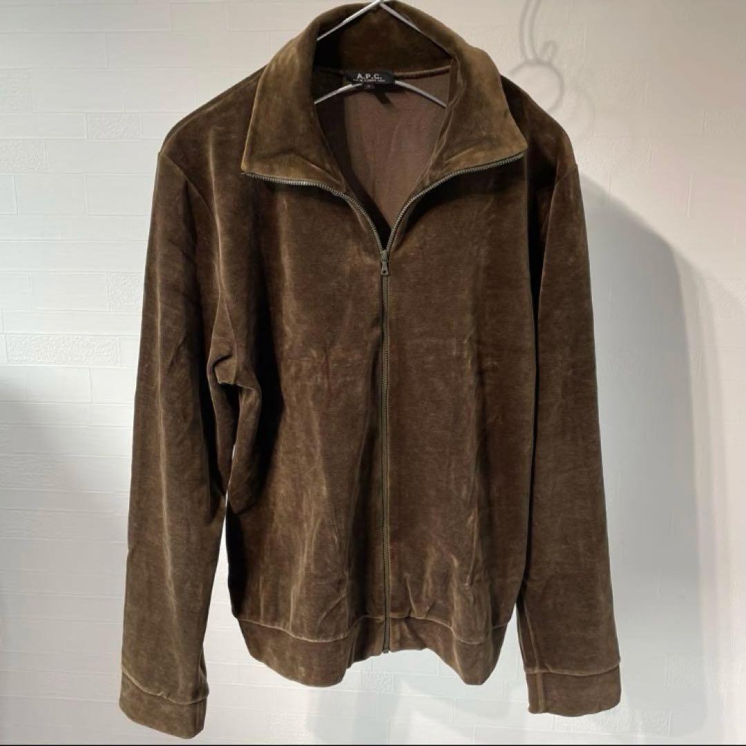 90s A.P.C ベロア トラックジャケット